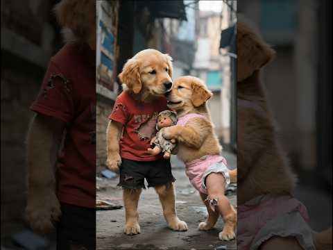 Cat ||And the puppy The Amazing part||. ❤ 🐶🐱 #shorts #orangecat #veo3 #funny