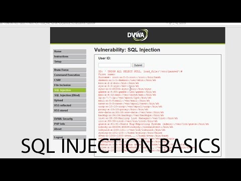 Basic SQL Injection