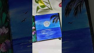 Moonlit night #art #himigouache #painting #acrylicpainting #gouachepainting #artist #artwork #moon
