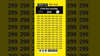 find the odd number 209 🤯 part no 150 #quiz #puzzle #challenge #shorts #maths #games