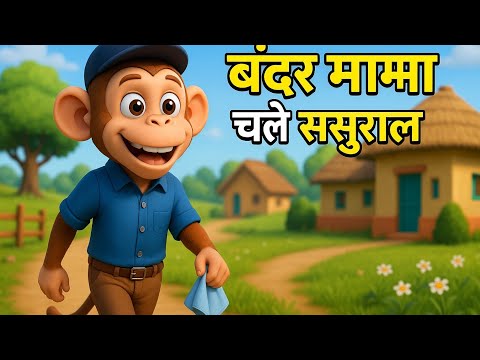  बंदरमामा चले ससुराल l Bandarmama 🐒l kids nursery song l Top Hindi Kids Song l Kids-Wiggle Verse l