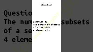 2 Set Theory Questions Can you solve it? #settheory #exam2025 #maths