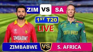 South Africa vs Zimbabwe | 1st T20 Match | Live Cricket Score & Commentary