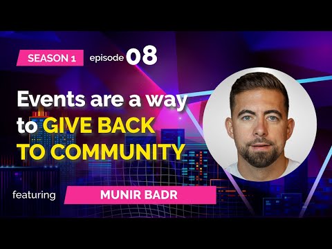 S01E08: Munir Badr (AEServer, Domain Days Dubai) - Events are a way to GIVE BACK TO COMMUNITY
