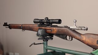 BadAce Finnish Mosin Nagant M39 NDT (No Drill-Tap) scope mount and accuracy video at 100 yards