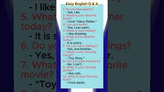 Easy English Q & A #sophieslanguageacademy #english #englishlanguagelearners #englishlanguage