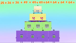 FIND THE SUM OF THE FOLLOWING NUMBERBLOCKS SQUARE NUMBERS LEARN TO ADD & COUNT NUMBERS hello george