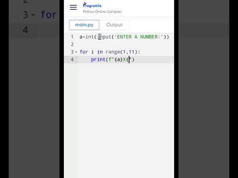 Python code to print multiplication table  #coding #codes #python
