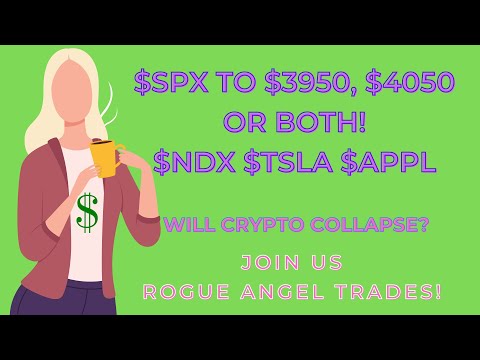 $SPX $4050 OR $3950 OR BOTH! $NDX $TSLA $AAPL WHAT WILL THIS CRAZY MARKET DO THIS WEEK?!