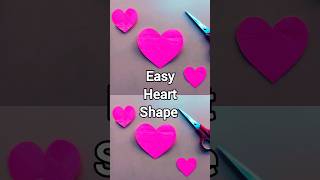 How To Make Perfect Heart♥️ Shape With Paper | How To Cut Heart Shape On Paper | #shorts #video