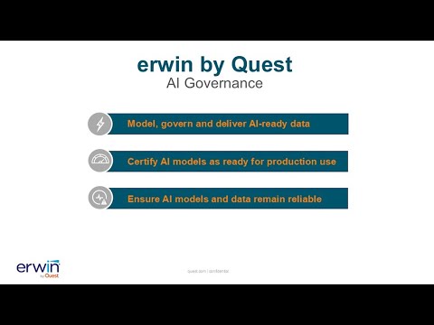 Advance AI governance with erwin by Quest