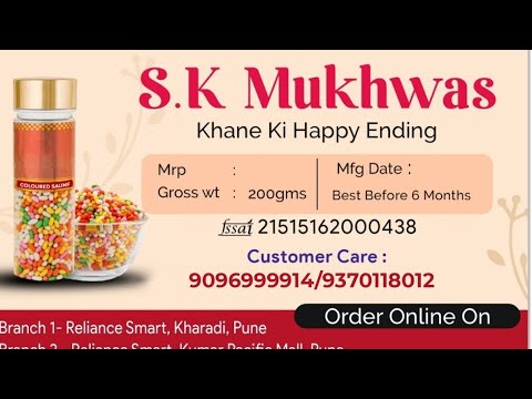 S K MUKHWAS | Khane Ki Happy Ending | Commercial By KV