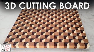 The Coolest Cutting Board EVER MADE! | 3D Cutting Board Instructions