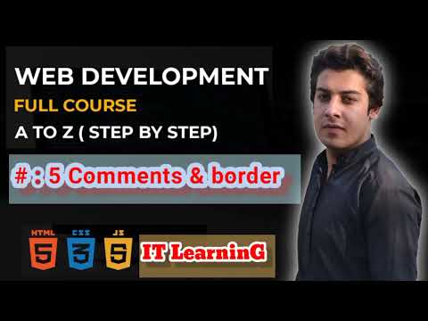# 5 comments & borders in html | web development in poshto | It learning
