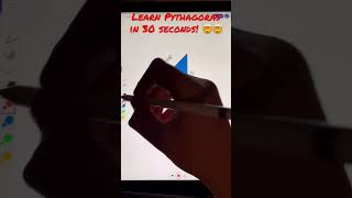 Learn Pythagoras Theorem in 30 seconds #pythagoras #pythagorastheorem #math #mathshelp #mathteacher