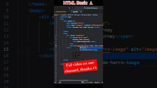 HTML Basic | HTML Tutorial for Beginners-HTML Crash Course| Full Video On Our Channel Thank you💗
