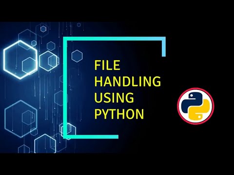 Brief Video on File Handling using Python || Techie Lagan