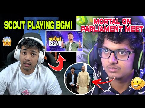 Mortal on parliament meeting ❤️ | scout  playing bgmi on loco 🔥 #bgmi #scout #mortal