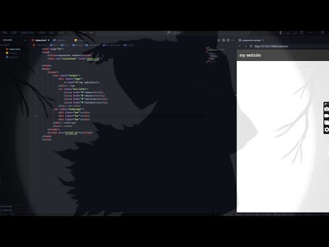 Create a Responsive Navigation Bar | HTML, CSS & JavaScrip web creation