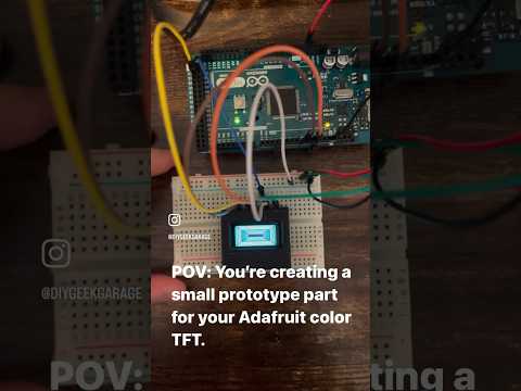 POV: You’re making a test part for your mini color TFT. #pov #maker #tech #arduino #3dprinting #diy