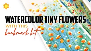 Watercolor Bookmark Kit: How to keep tiny watercolor flowers bright