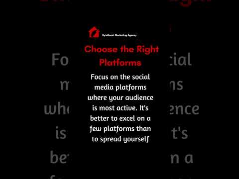 Choose the Right Platforms