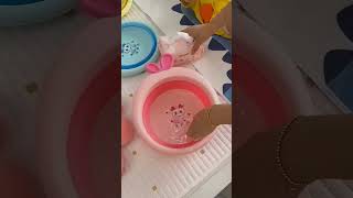 Baby specific folding basin! Unhygienic sharing with adults, label differentiation #tricycle