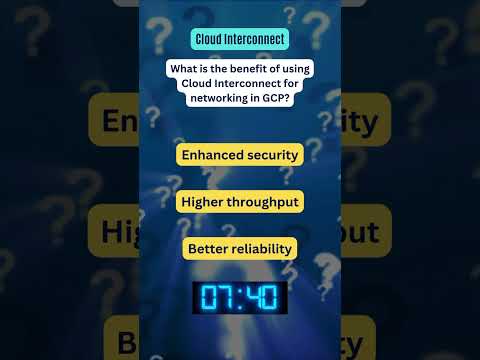 Google cloud interconnect basics question answer Q&A #shorts #viralpost #viralshorts #googlecloud