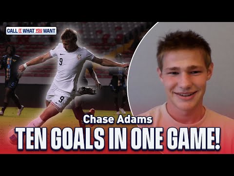 Chase Adams on 'Baby Haaland' nickname & scoring 10 goals in USMNT U17's historic 22-0 win!