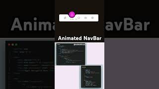 Web Designer 🧑‍💻Animated NavBar #shorts #youtubeshorts #subscribe
