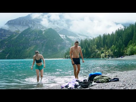 We Jumped into a Freezing Lake in the Swiss Alps | Backpacking Diaries