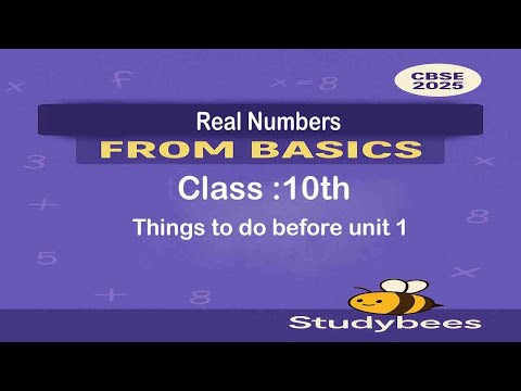 Things to do before unit 1