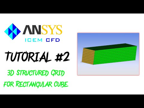 ANSYS ICEM CFD How To Make | Every Monday | 3D Structured Grid for Rectangular Cube