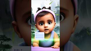 Baby question 2+2 = answer is ? #baby #cute #funny #shortsvideo #shorts