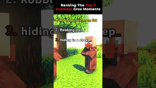 Ranking Top 3 Funniest Grox Moments #minecraft #ranking #funny #meme