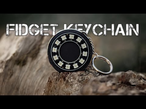 HueFidget Fob: The Ultimate LED Keychain! Attiny85 + WS2812 12bit LED Ring DIY Project