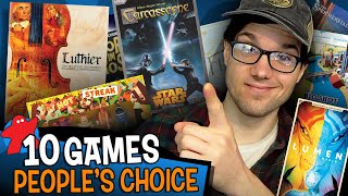 Ten Board Games Being Played NOW - "People's Choice" Board Game Picks!