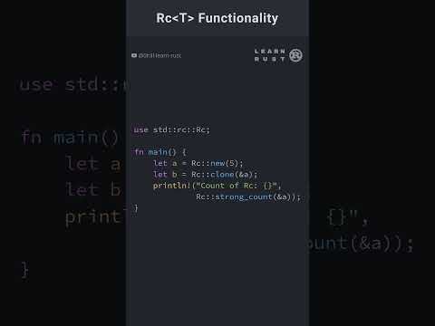 Rc Functionality in Rust #coding #rust #programming #rustprogramming #programminglanguage