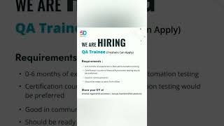 software testing Freshers jobs
