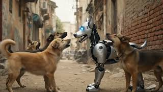 Bark😂 vs Byte: When Real Dogs Meet the Future! #robotics