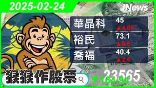 【猴猴作股票】多方選股 華晶科(3059),喬福(1540),威強電(3022),裕民(2606),新光金(2888),事欣科(4916) 20250224【JNews】