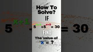 Solving For x #shorts #maths #mathstricks #mathematics #exponents #mathcontest #short #olympiad #yt