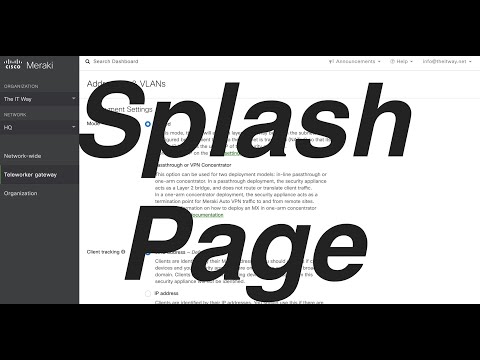 [HOW] to configure Splash Page for guests and customers. Using the Splash Page with Cisco Meraki APs