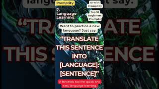 Top 10 ChatBOT/ChatGPT Prompts for Beginners | Unlock the power of AI with PromptiFy.