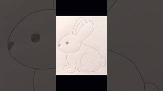 Rabbit drawing #simple#drawing#shorts