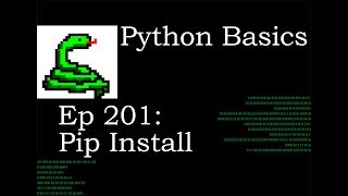 Python Basics Pip Install