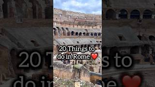 20 Things to do in Rome, Italy 🇮🇹 #Rome