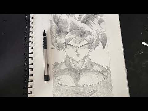 Drawing Goku Using Cross Hatch Method For The First Time
