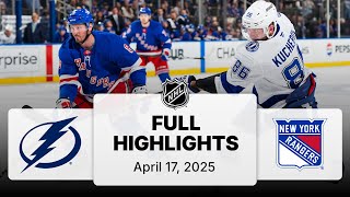 NHL Highlights | Lightning vs. Rangers | April 17, 2025