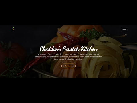 Restaurant Website using Html Css & Javascript | Responsive